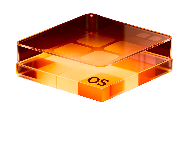 Center cube with OS